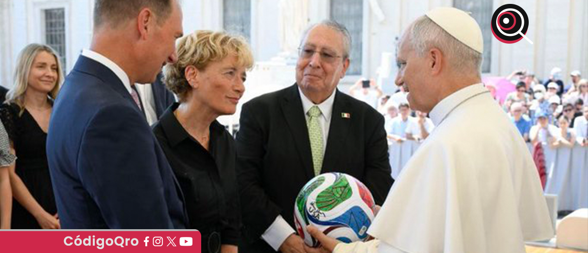 León XIV, balón, Mundial, embajadores, México, EUA, Canadá,