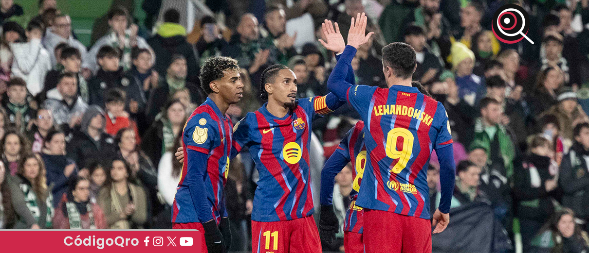 Barcelona avanza cuartos de final de la Copa del Rey