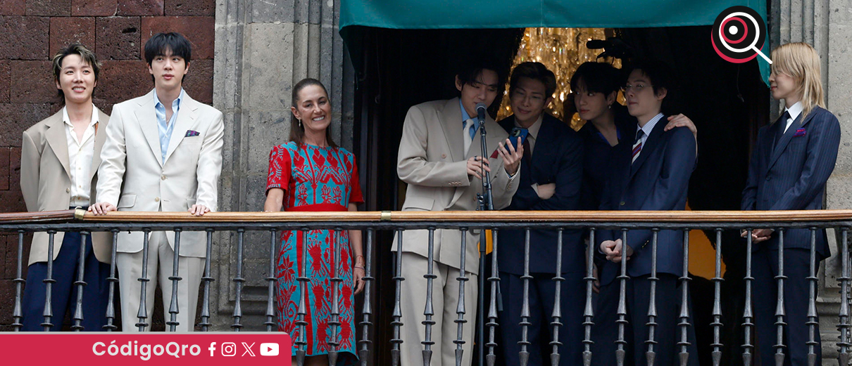 BTS visitó a la presidenta de México, Claudia Sheinbaum, en Palacio Nacional
