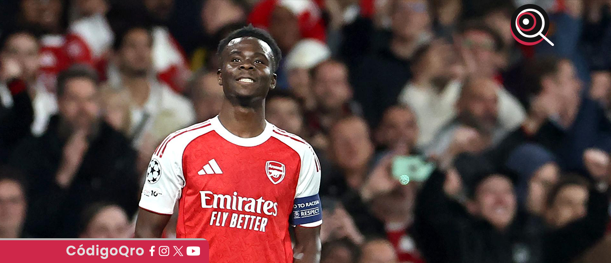 El británico Bukayo Saka marcó el gol que calificó al Arsenal a la gran final de la Champions