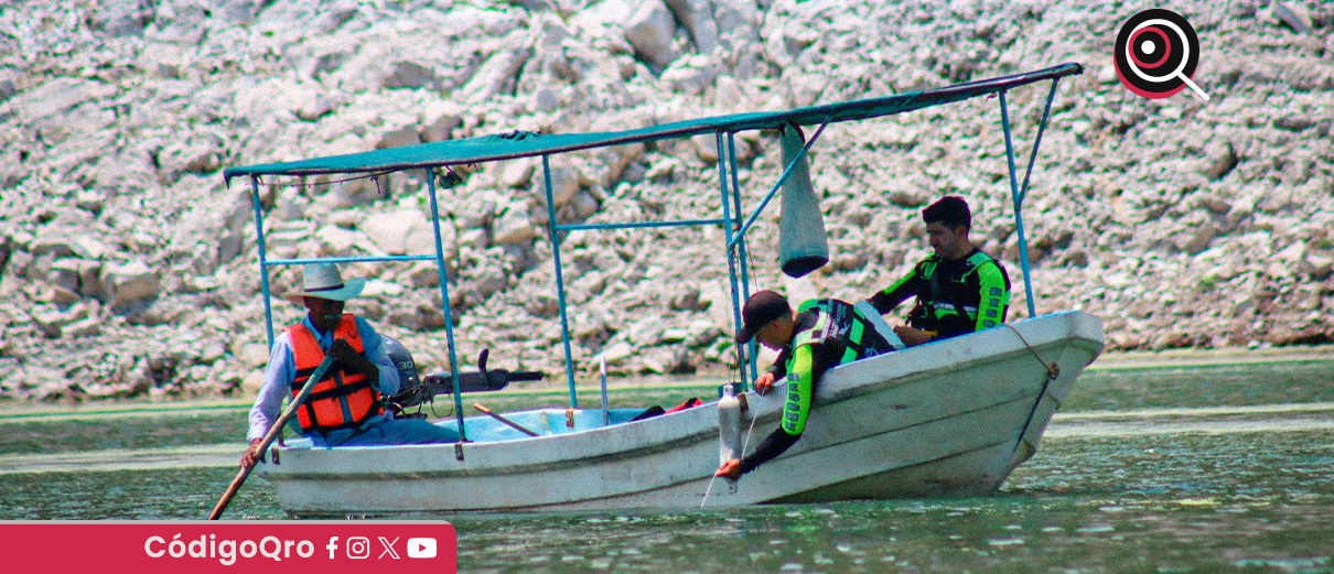 búsqueda, personas, hundimiento, embarcación, presa Zimapán,