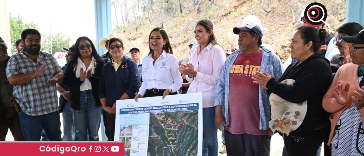 CEI, Secretaría de Gobierno, reconstrucción, camino, Cadereyta,