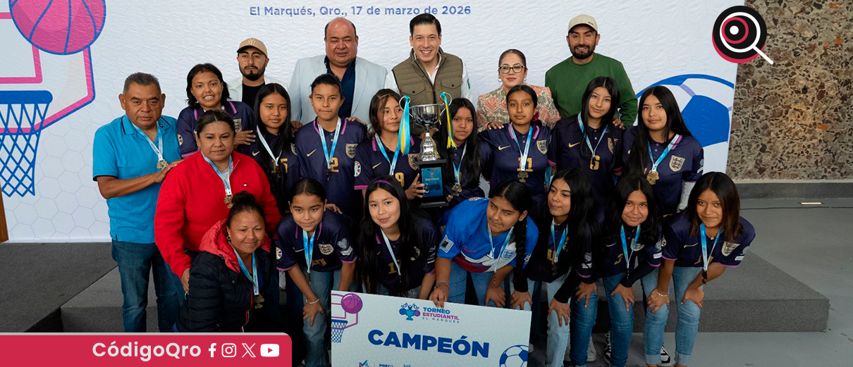 Más de mil alumnos de primaria y secundaria participaron en torneo estudiantil de El Marqués