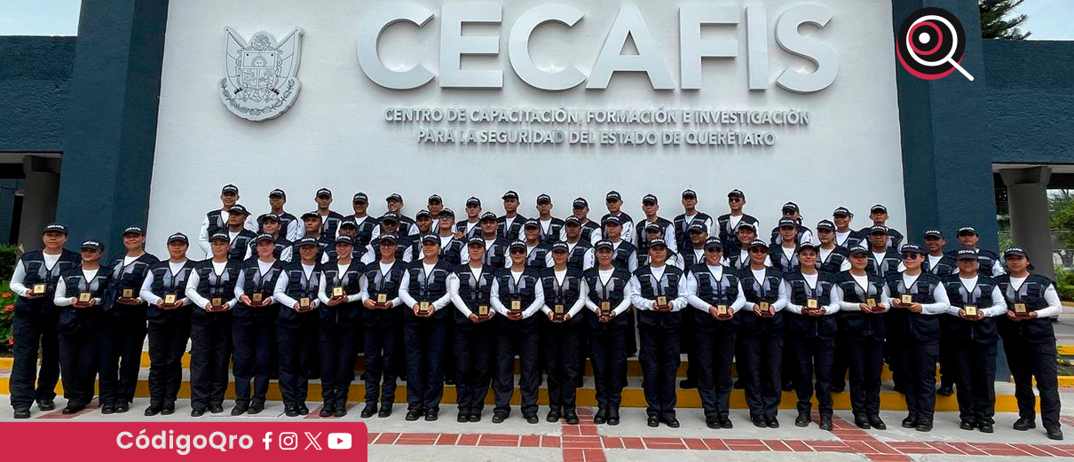 58 cadetes, finalizan, formación, Cecafis, policías,