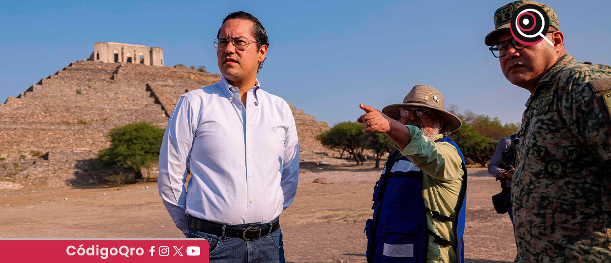 Josué Guerrero, recorrido, zona arqueológica, El Cerrito,