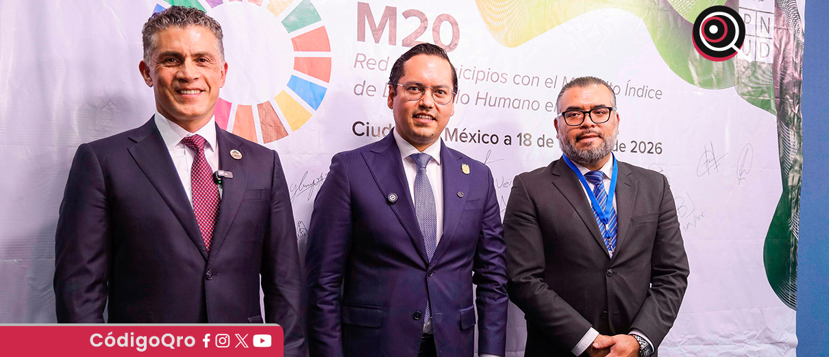 El presidente municipal de Corregidora, Chepe Guerrero, rindió protesta como presidente de M20