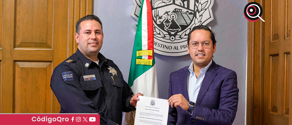 Nombran al nuevo secretario de Seguridad Pública Municipal de Corregidora