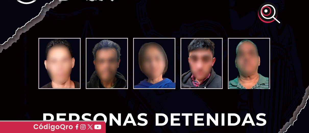 Cateos en Querétaro dejan cinco detenidos y tres inmuebles asegurados