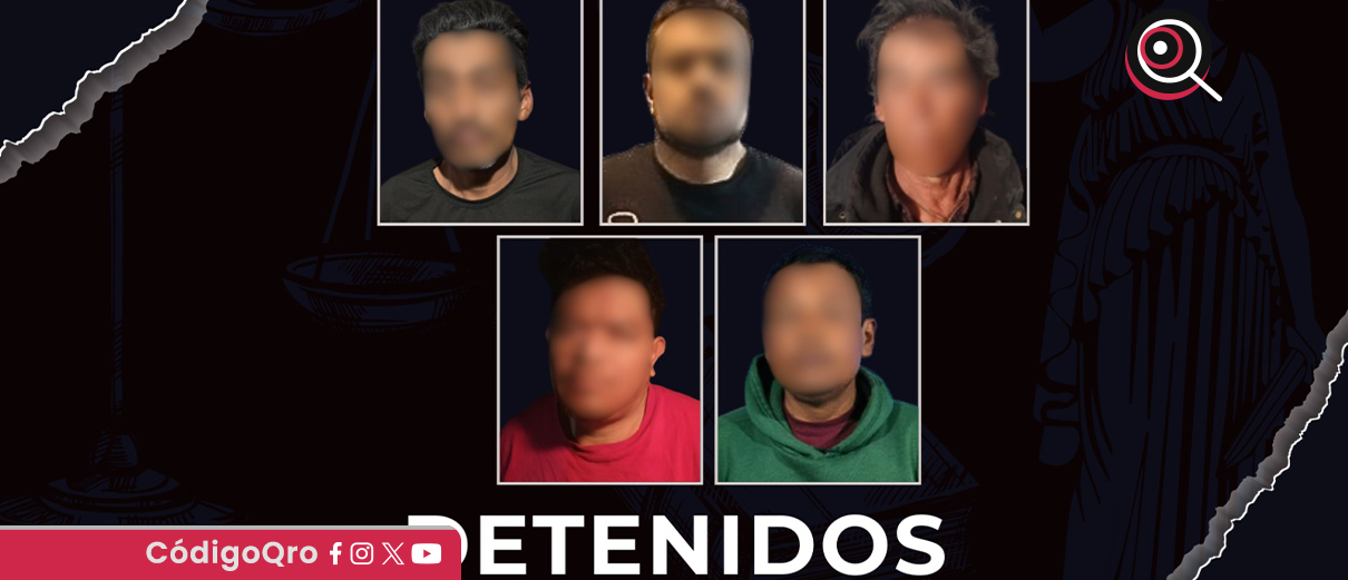 Detienen a cinco personas tras cateos simultáneos en Querétaro y El Marqués