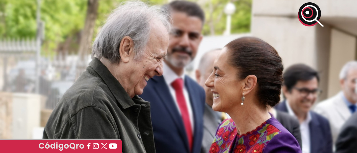 Claudia Sheinbaum Pardo y  Joan Manuel Serrat