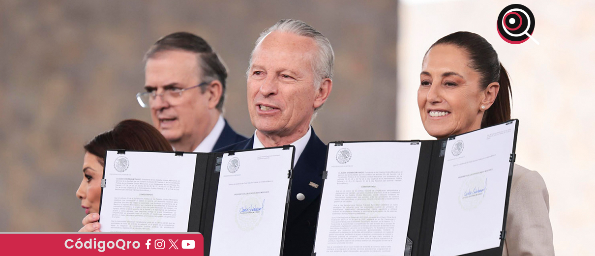 La presidenta Claudia Sheinbaum firmó la actualización del Plan México