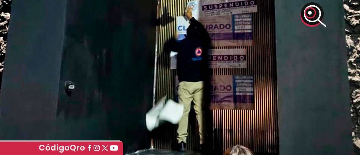 El municipio de Querétaro clausuró un establecimiento en Bernardo Quintana