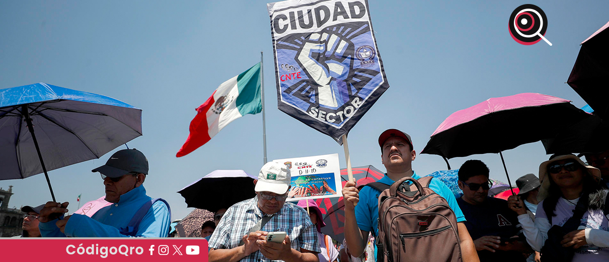 La CNTE sigue exigiendo la derogación de la Ley del ISSSTE de 2007