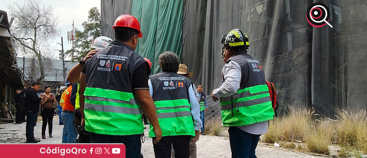 Colapso en edificio de CDMX deja cuatro personas atrapadas, de ellas una ya fue rescatada