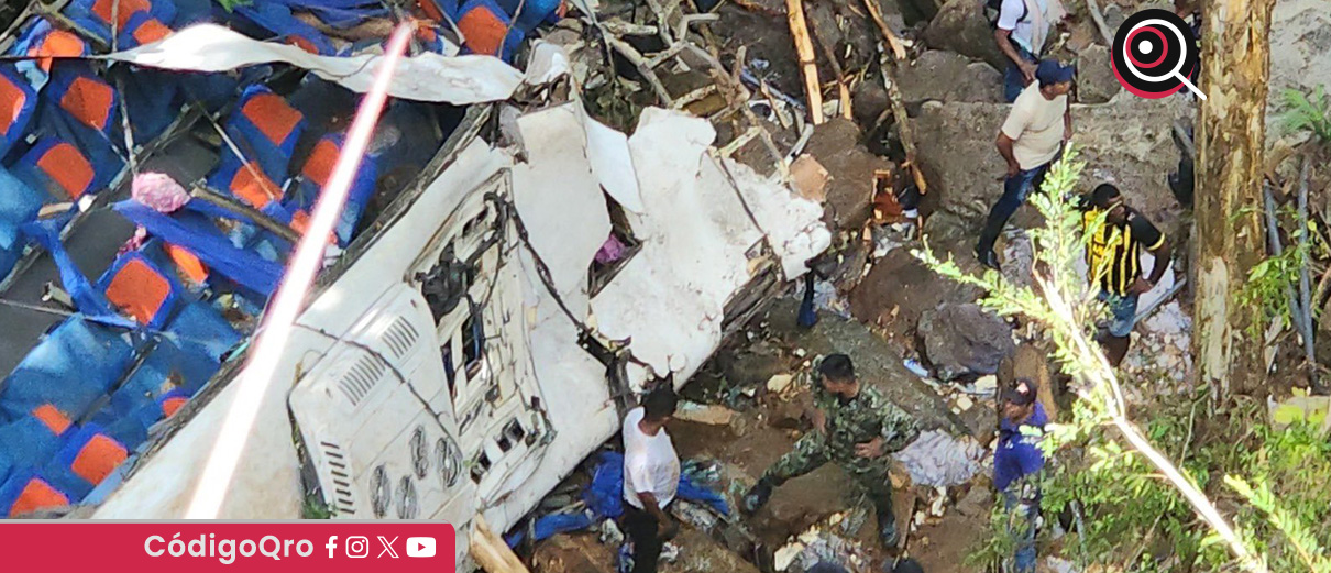 Un accidente de autobús en Colombia dejó 16 estudiantes fallecidos