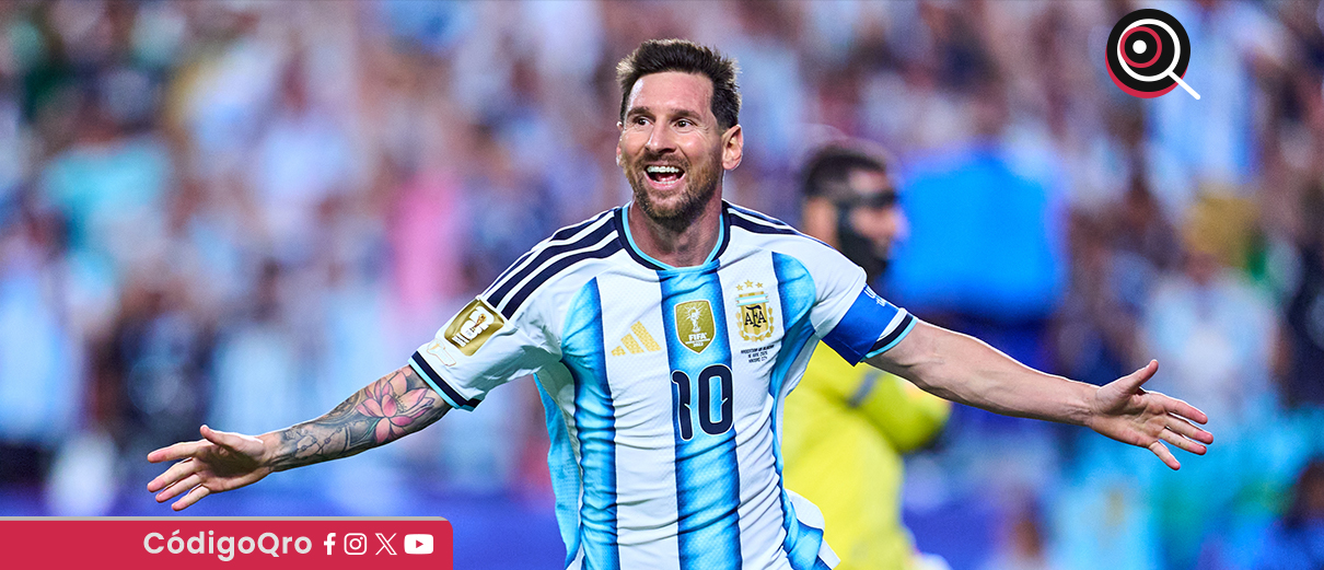 Lionel Messi anotó los tres goles en la victoria de Argentina contra Argelia