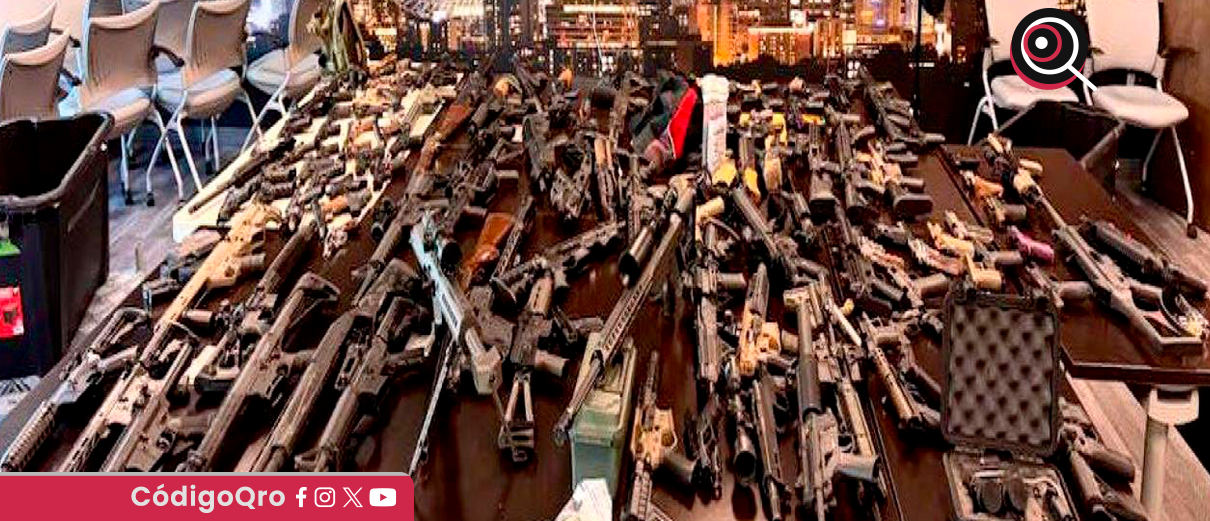 confiscan, 138 armas, pretendían, llegar, México, EUA,