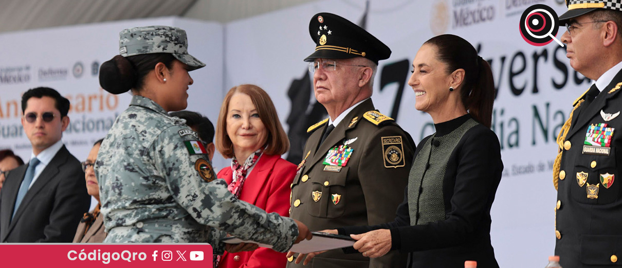 La presidenta Claudia Sheinbaum destacó 7 años de existencia de la Guardia Nacional