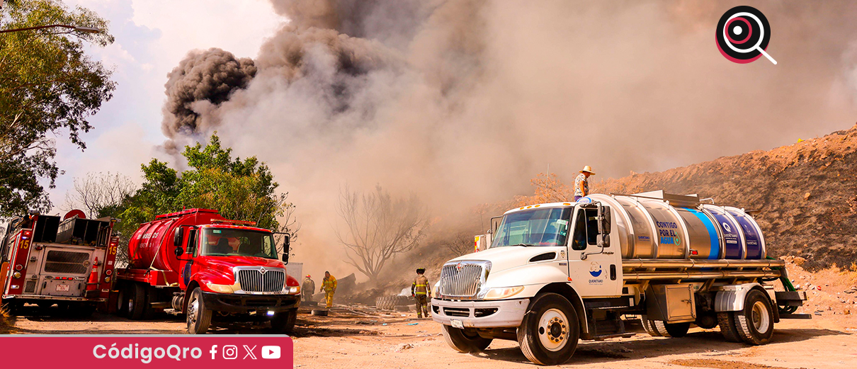 Controlan en 70 por ciento incendio en Libramiento Surponiente