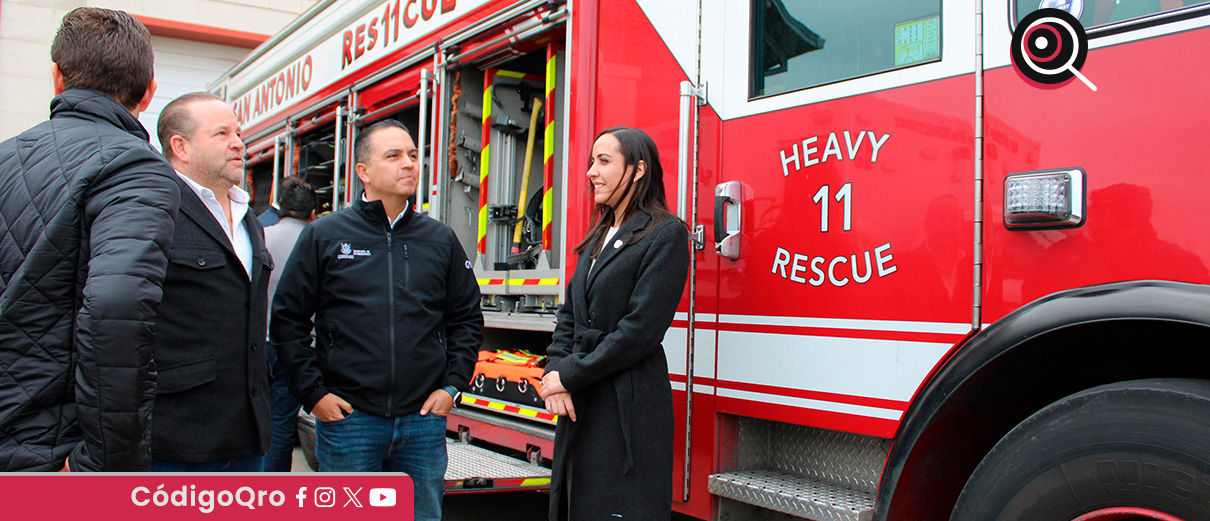 Promueven coordinación internacional entre bomberos de Querétaro y de San Antonio, Texas