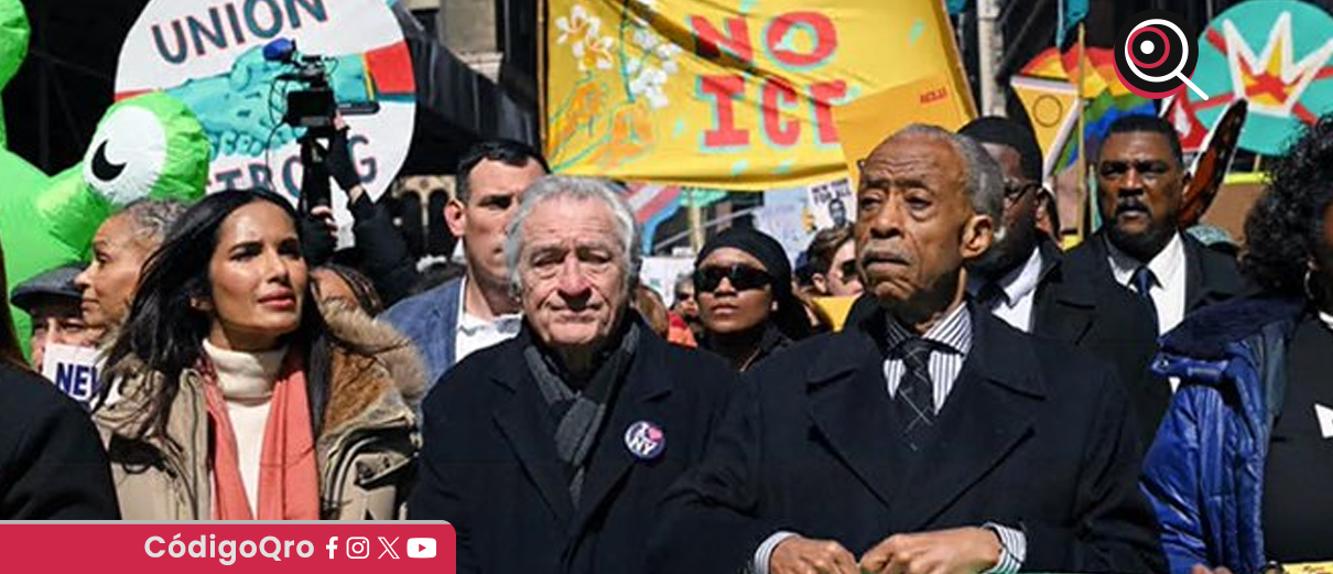 Robert De Niro en la protesta "No Kings"