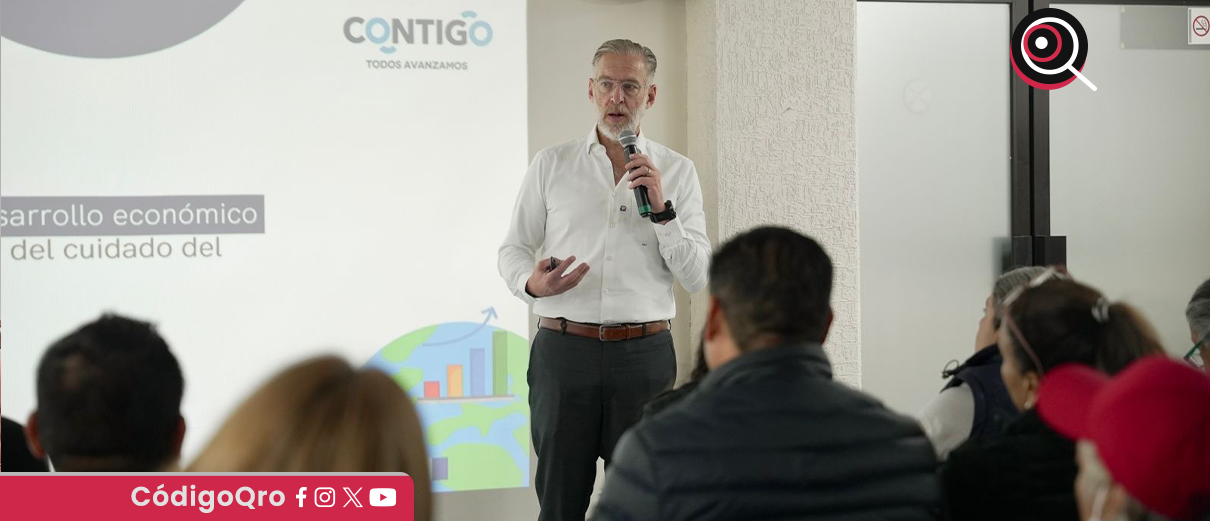 Del Prete presenta programas de la Sedesu a comerciantes del Centro Histórico