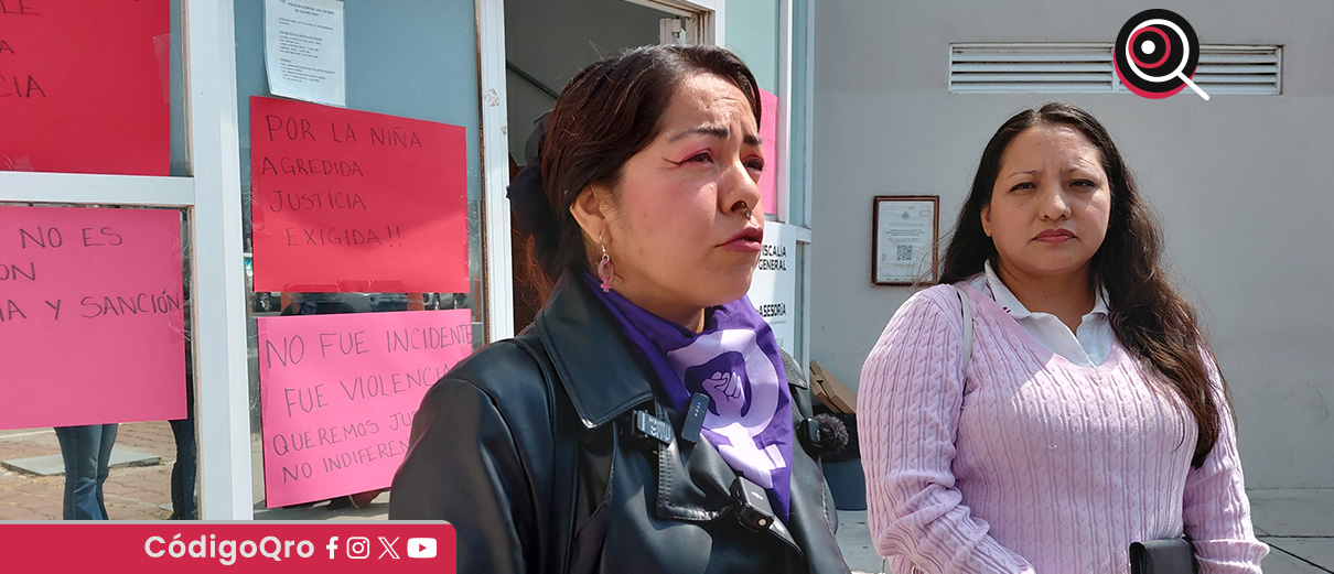 Presentan denuncia contra hombre que pateó a mujer en marcha