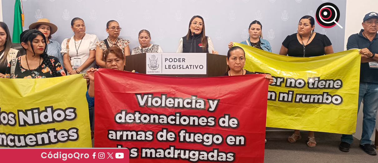 La diputada local del PT, Claudia Díaz Gayou, denunció las condiciones de San José El Alto