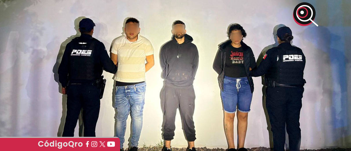 Detienen a tres extranjeros por robo en San Juan del Río