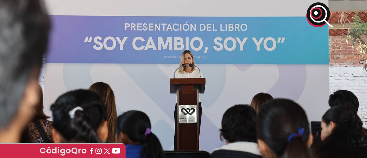 La presidenta del DIF Estatal Querétaro, Car Herrera de Kuri, participó en la presentación del libro "Soy Cambio, Soy Yo"