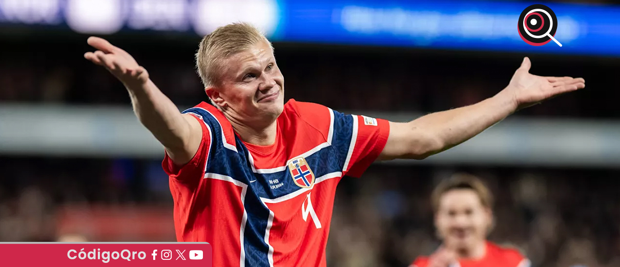 Doblete de Haaland otorga triunfo a Noruega en duelo nórdico