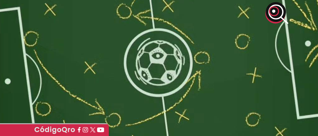 Dibujo de cancha de futbol en el Mundial 2026