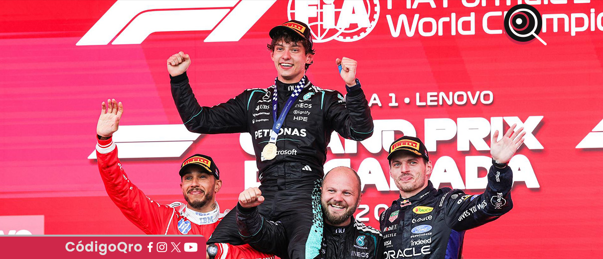 El piloto italiano de Mercedes, Andrea Kimi Antonelli, ganó el Gran Premio de Canadá