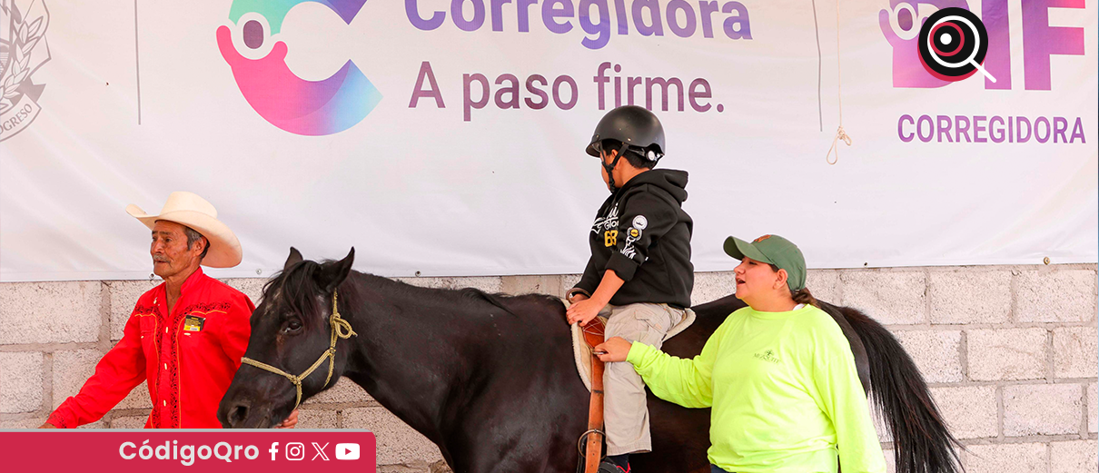 DIF Corregidora, 2 mil sesiones, gratuitas, equinoterapia,