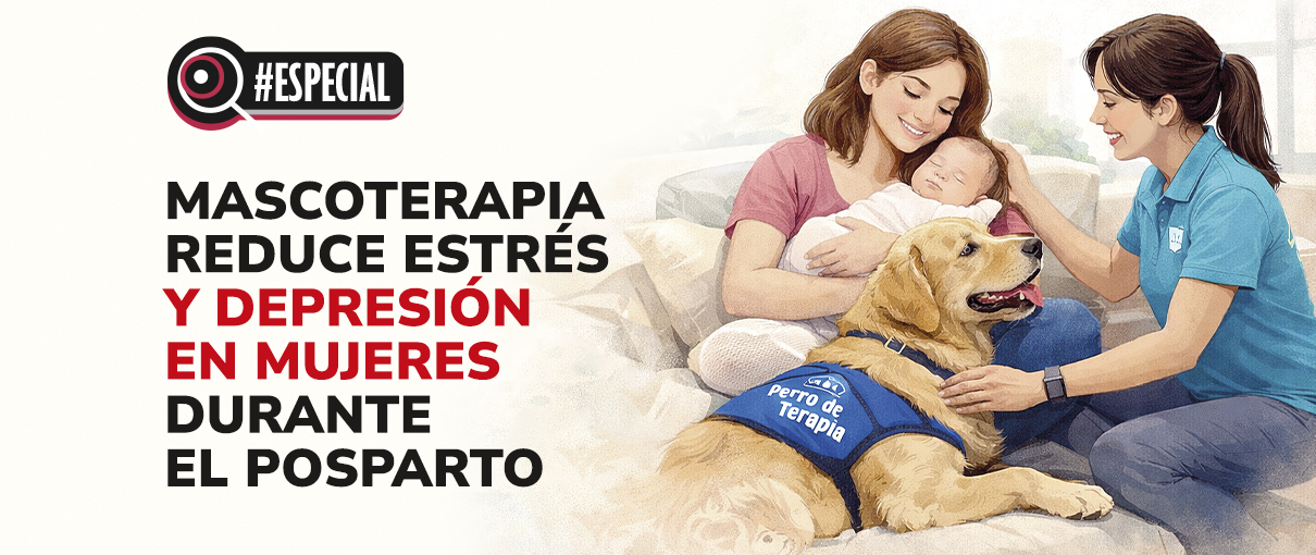 Mascoterapia reduce estrés y depresión  en mujeres durante el posparto