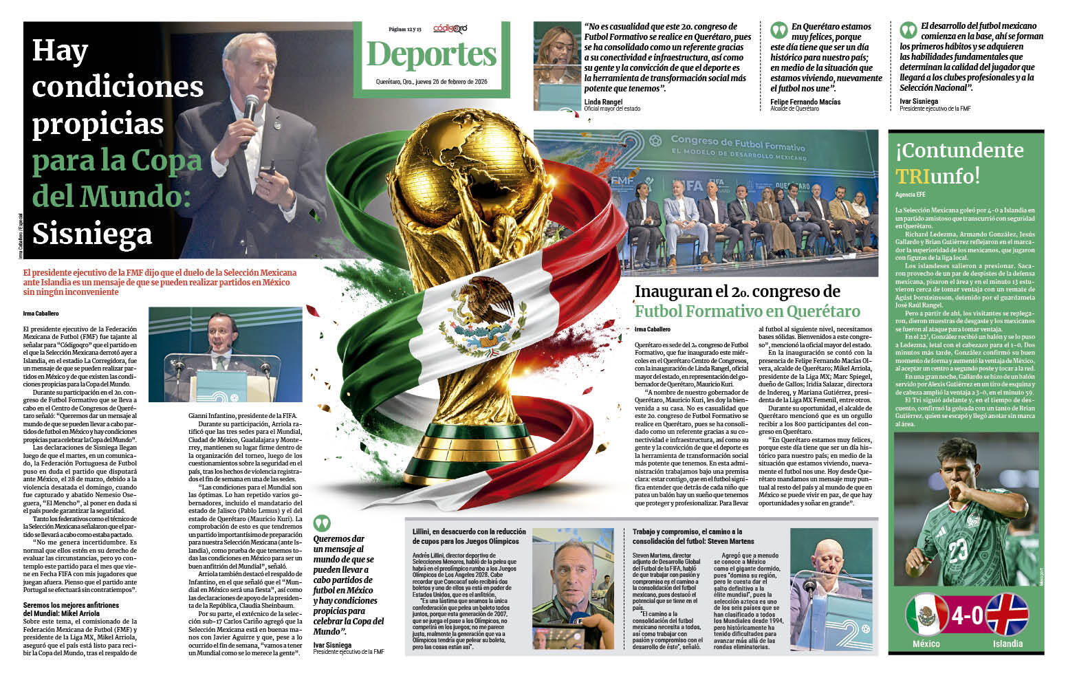 Ivar Sisniega, presidente de la FMF, participó en el Segundo Congreso de Futbol Formativo