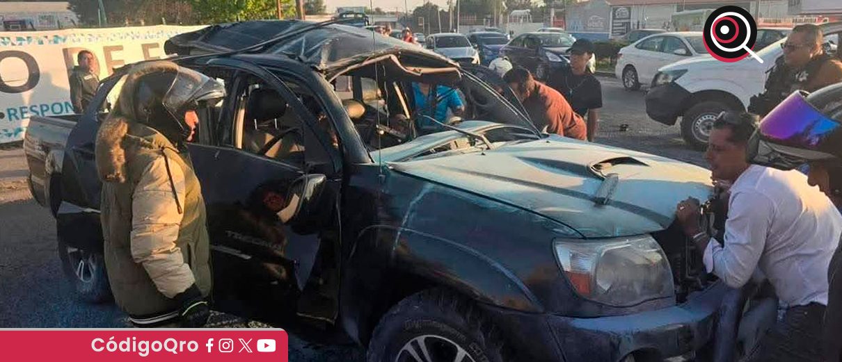 Explosión de camioneta en Tecámac deja dos personas sin vida