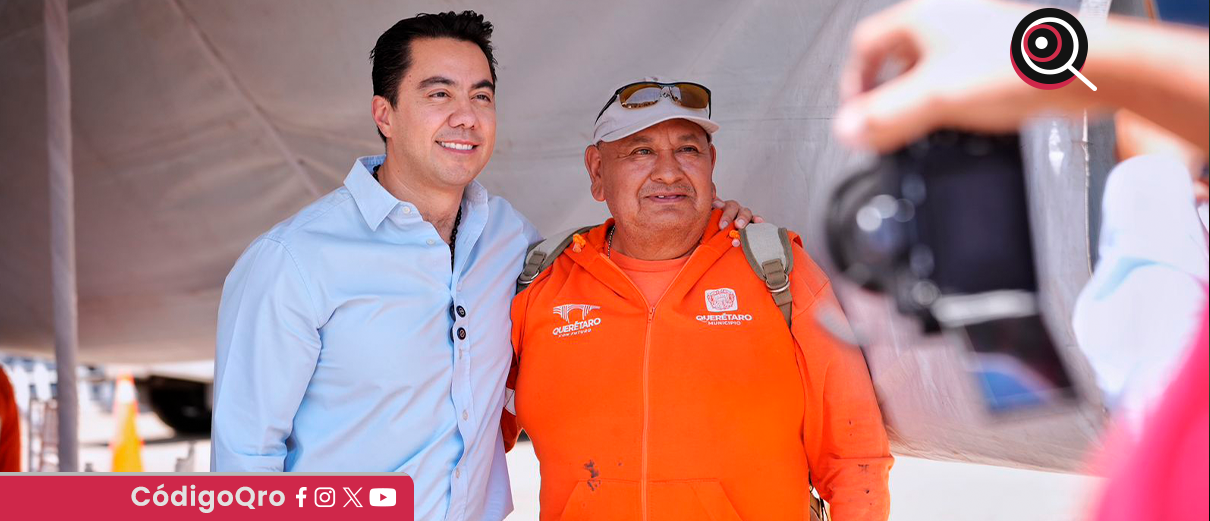 alcalde, reconoce, trabajadores, Secretaría de Obras Públicas, Querétaro,