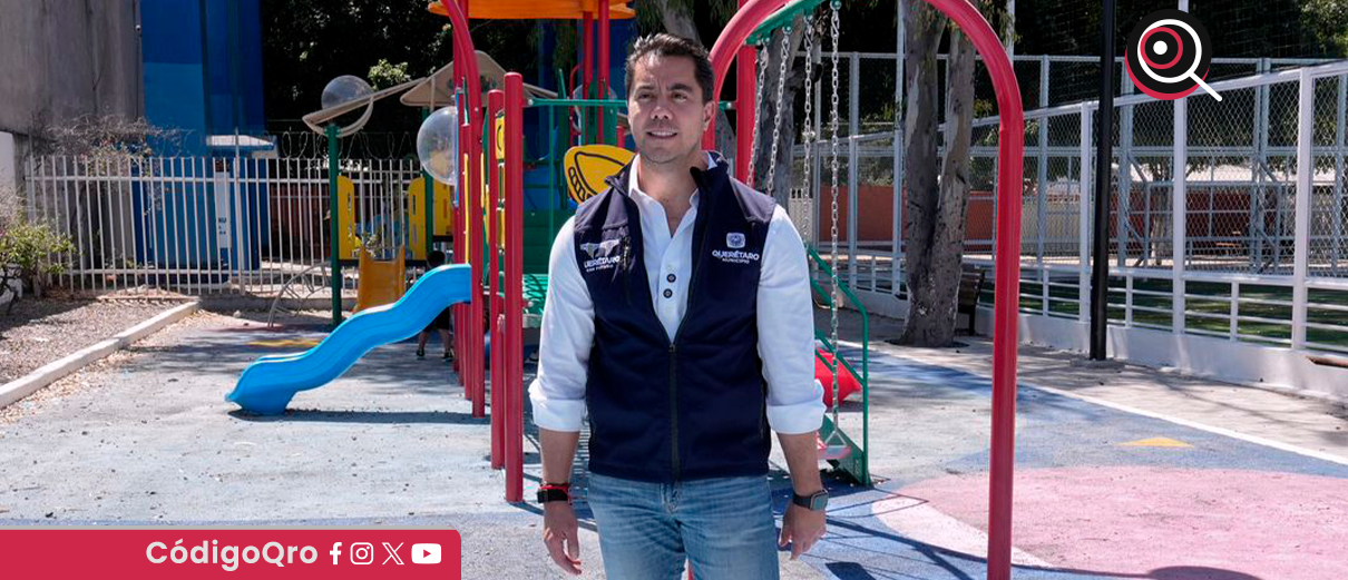 Felifer entrega rehabilitación de parque en la colonia Las Plazas