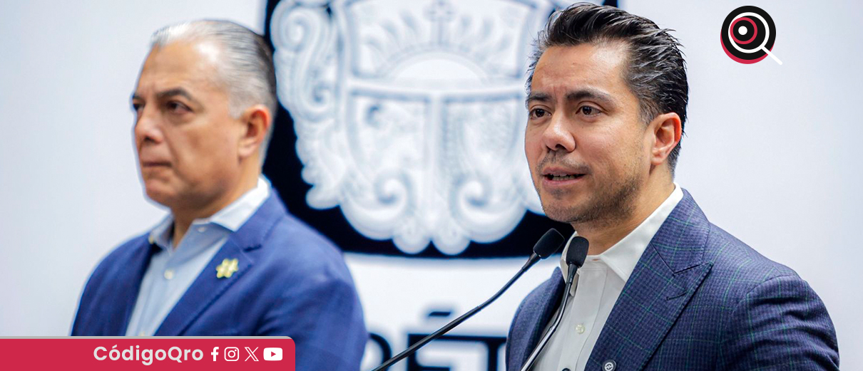 El alcalde capitalino Felifer Macías ofreció una conferencia de prensa con el titular de SSPMQ