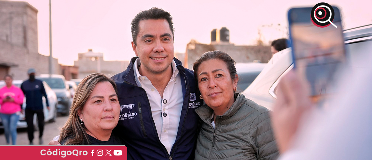 Anuncia el presidente municipal de Querétaro, Felifer Macías, obras de drenaje en colonia San Pablo