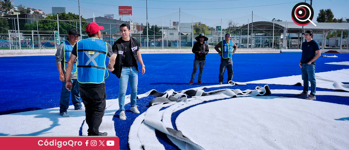 Felifer supervisa rescate de la Unidad Deportiva San Pablo