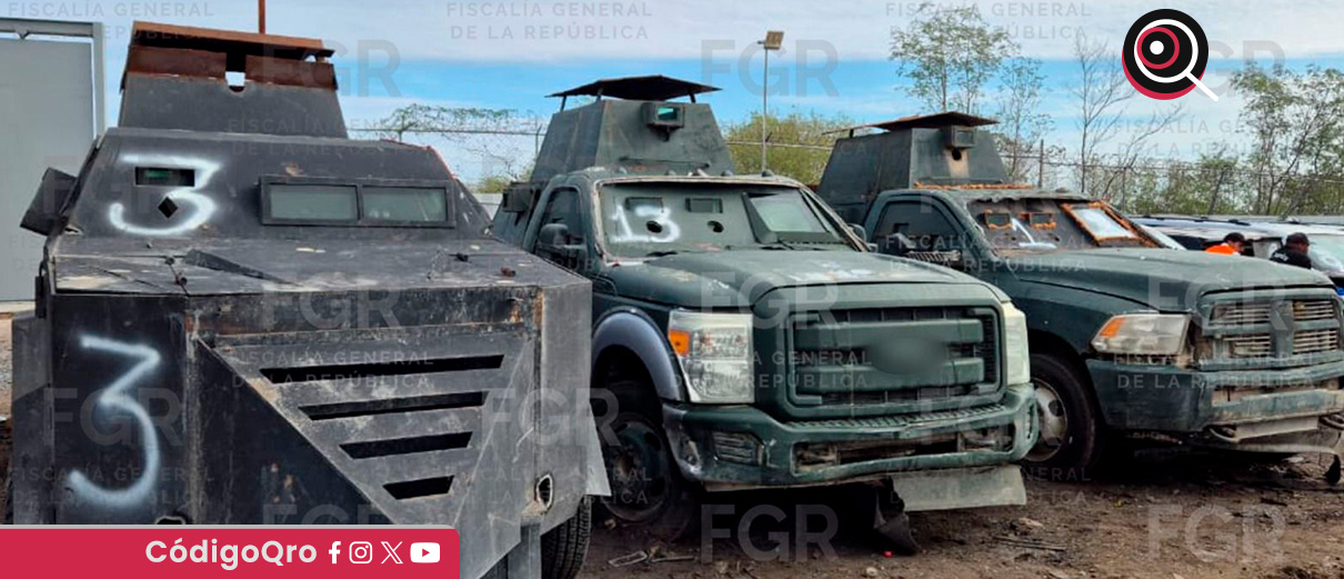 La FGR destruyó 18 vehículos con blindaje artesanal