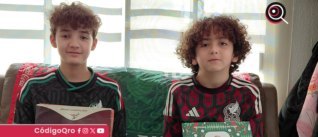 Alejandro y Carlos Ceballos Avedaño ya completaron su álbum Panini del Mundial 2026
