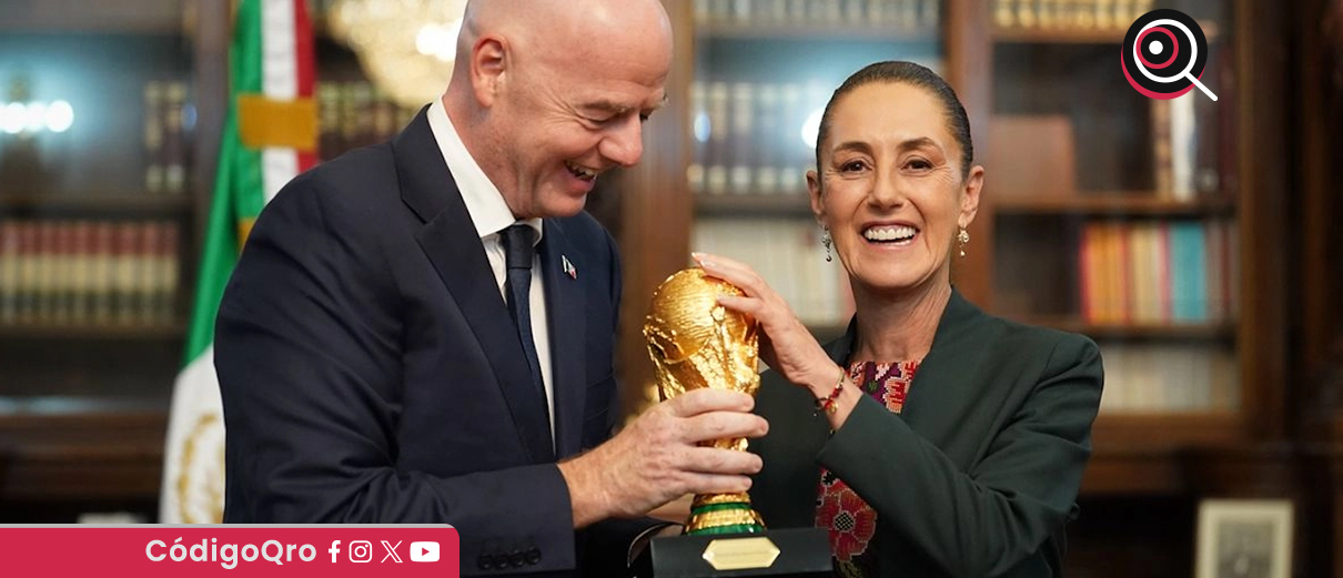 El presidente de la FIFA habló por teléfono con la presidenta de México