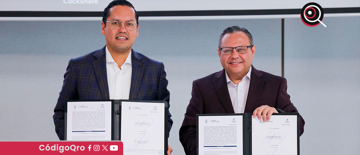 Corregidora y Poder Judicial de Querétaro firman convenio para fortalecer una cultura de paz