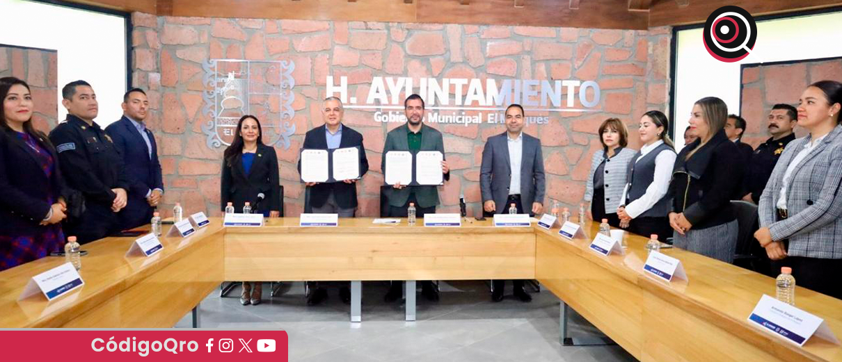 El Marqués, convenio, "Cuelga App", "De la mano por tu seguridad",