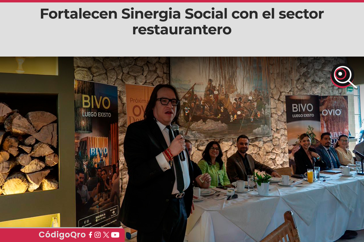 El fiscal general Víctor Antonio De Jesús Hernández presentó Sinergia al sector restaurantero
