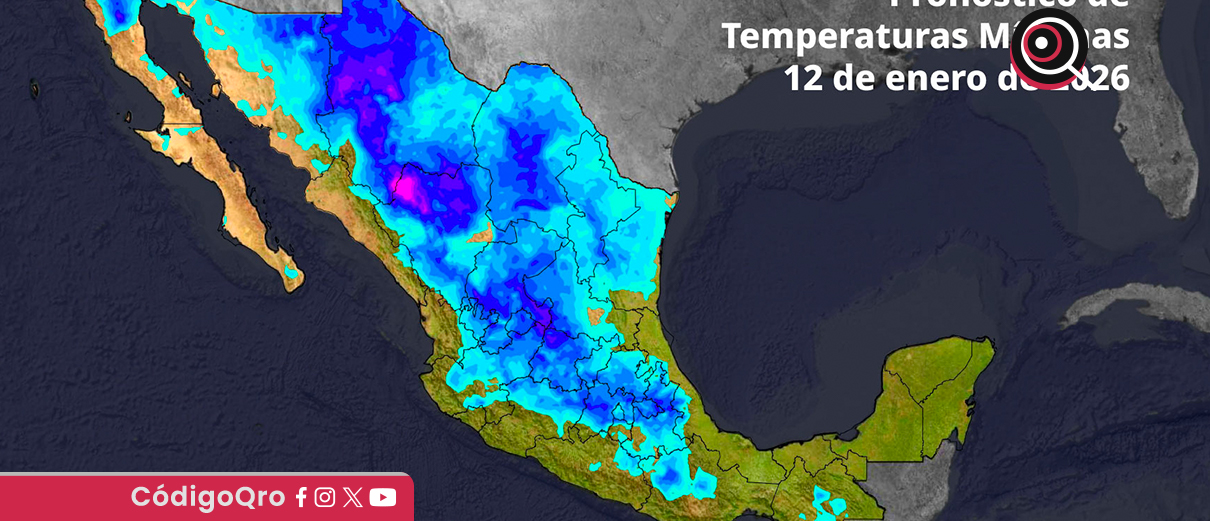 El frente frío 27 seguirá generando bajas temperaturas en todo el país