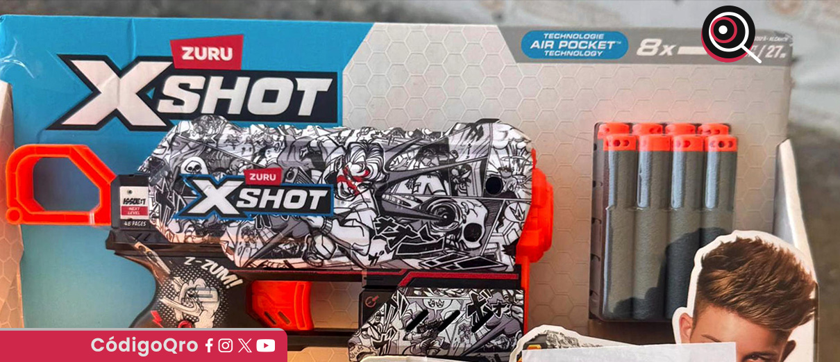 Grupo delictivo reparte juguetes bélicos en Guadalupe, Nuevo León